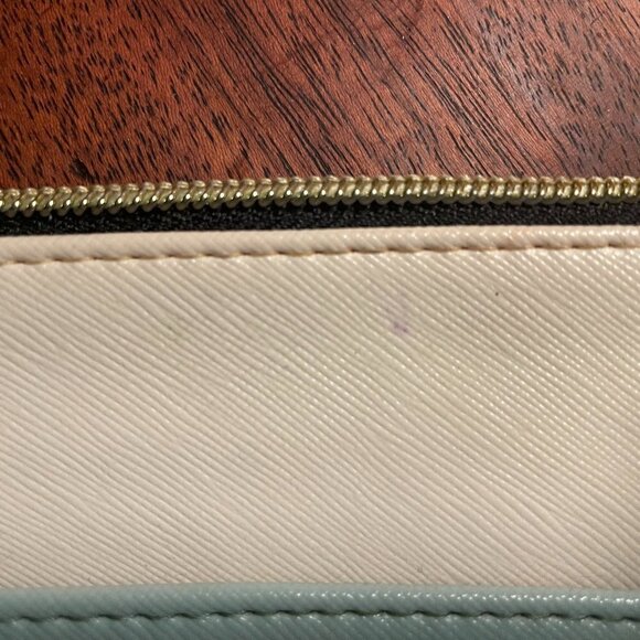 Pistachio Green and White Wrislet Clutch || Betsey Johnson || Good Condition - Picture 3 of 8